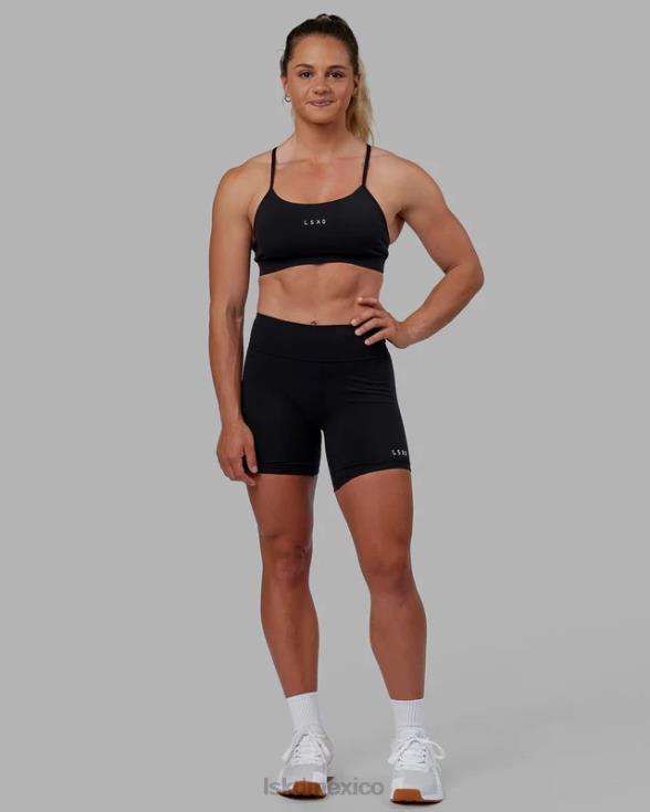 pantalones cortos de longitud media rxd - negro mujer LSKD VP42D525 vestir