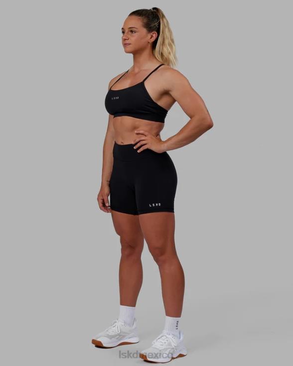 pantalones cortos de longitud media rxd - negro mujer LSKD VP42D525 vestir