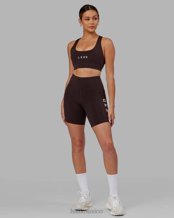 rep media longitud corta - nogal oscuro mujer LSKD VP42D515 vestir