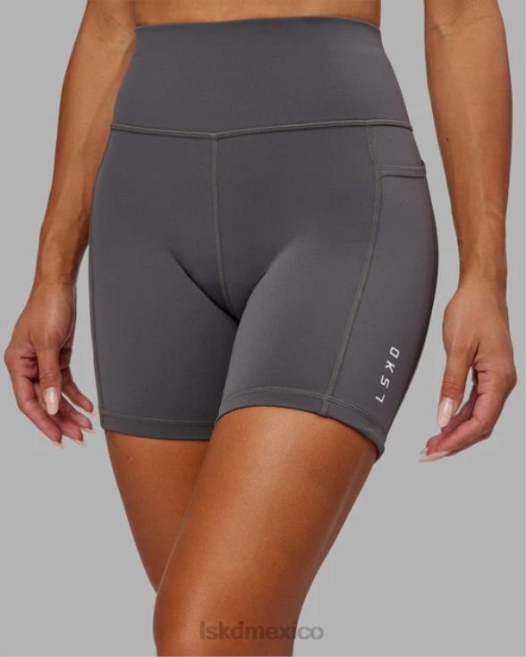 representante corto de longitud media con logo pequeño - asfalto mujer LSKD VP42D699 vestir