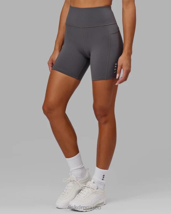 representante corto de longitud media con logo pequeño - asfalto mujer LSKD VP42D699 vestir