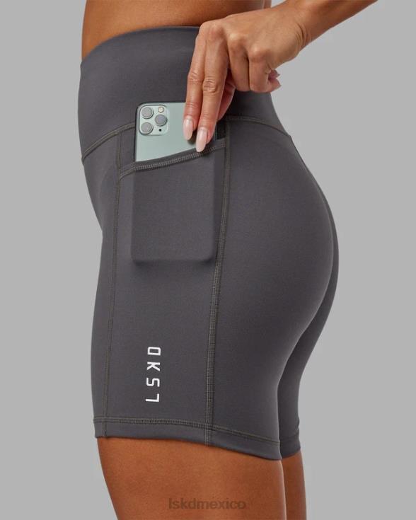 representante corto de longitud media con logo pequeño - asfalto mujer LSKD VP42D699 vestir