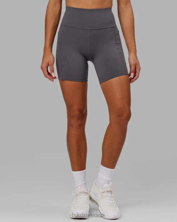 representante corto de longitud media con logo pequeño - asfalto mujer LSKD VP42D699 vestir