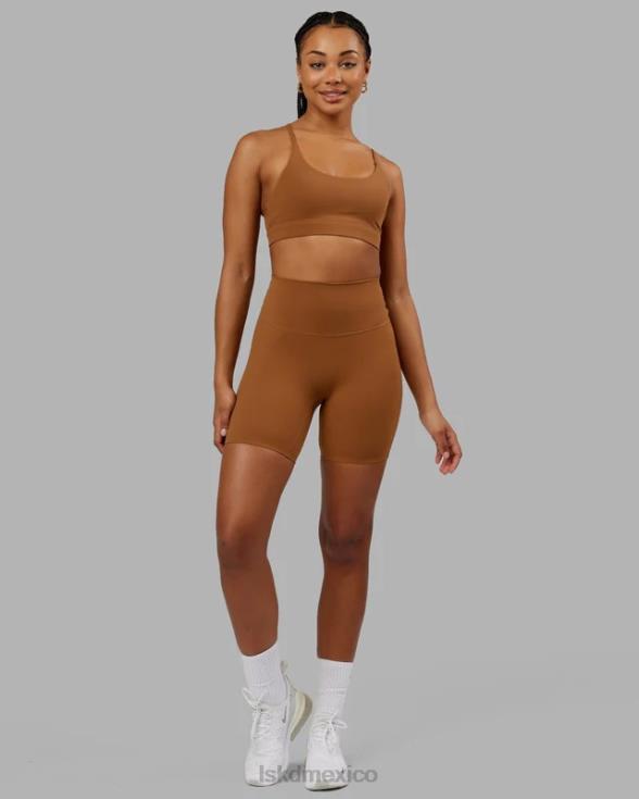 short midi elixir - camel mujer LSKD VP42D695 vestir