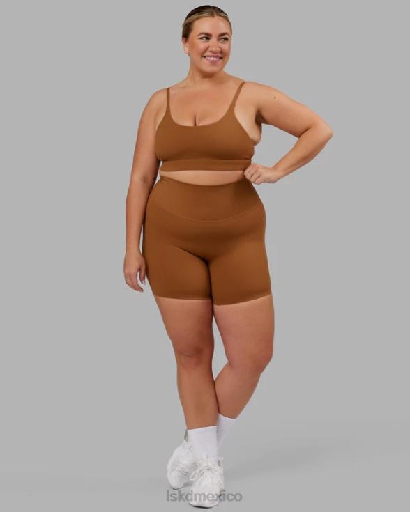 short midi elixir - camel mujer LSKD VP42D695 vestir