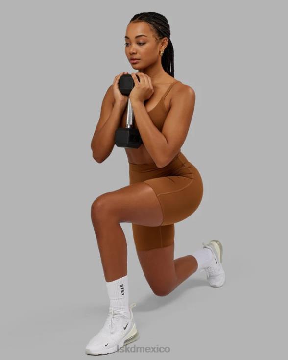 short midi elixir - camel mujer LSKD VP42D695 vestir