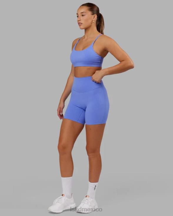 short midi elixir - indulgent blue mujer LSKD VP42D658 vestir