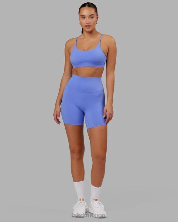 short midi elixir - indulgent blue mujer LSKD VP42D658 vestir