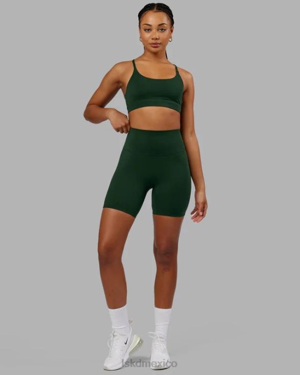 short midi elixir - verde hiedra mujer LSKD VP42D663 vestir