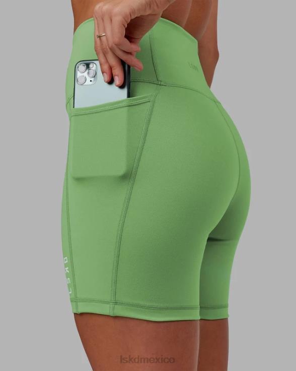 short midi flux - manzana menta mujer LSKD VP42D606 vestir