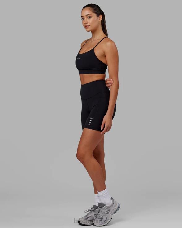 short midi flux - negro mujer LSKD VP42D538 vestir