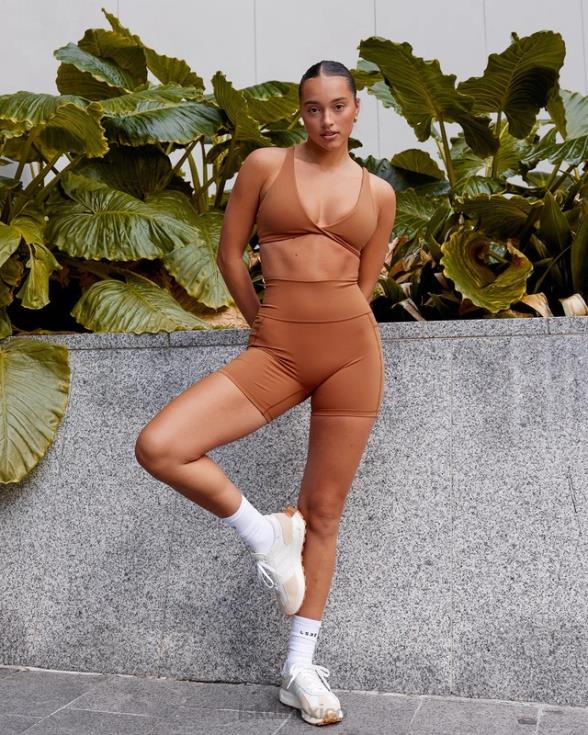 short midi fusion - avellana mujer LSKD VP42D569 vestir