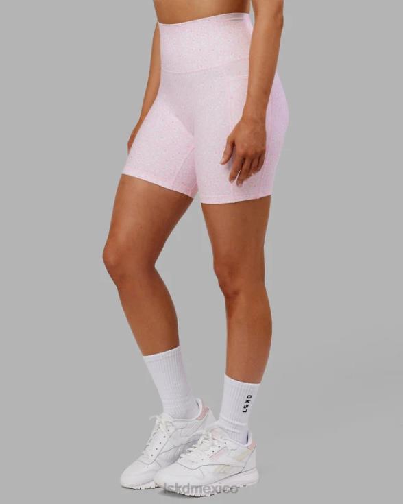 short midi fusion - blush leopardo mujer LSKD VP42D697 vestir