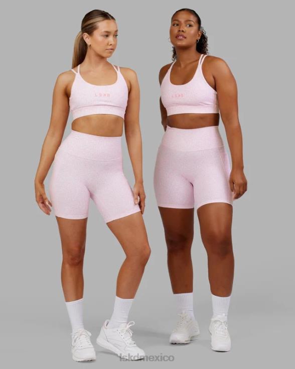 short midi fusion - blush leopardo mujer LSKD VP42D697 vestir