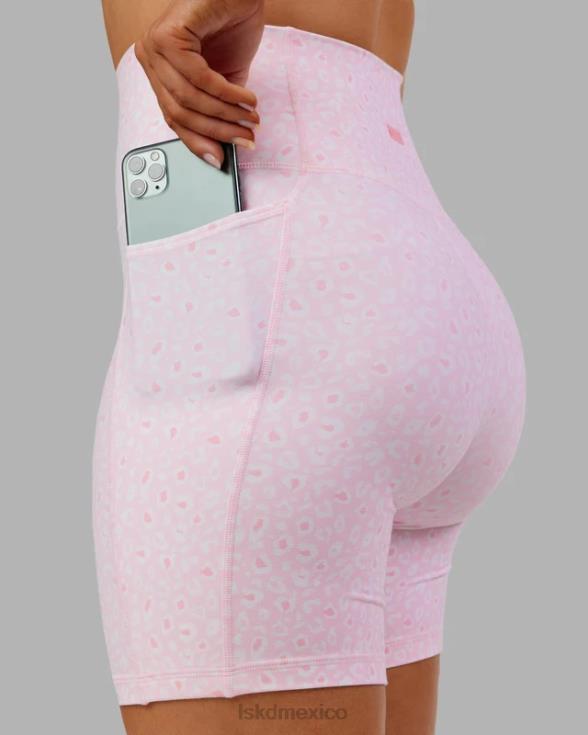 short midi fusion - blush leopardo mujer LSKD VP42D697 vestir