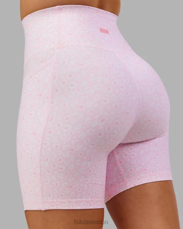 short midi fusion - blush leopardo mujer LSKD VP42D697 vestir