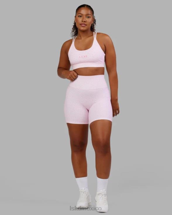 short midi fusion - blush leopardo mujer LSKD VP42D697 vestir