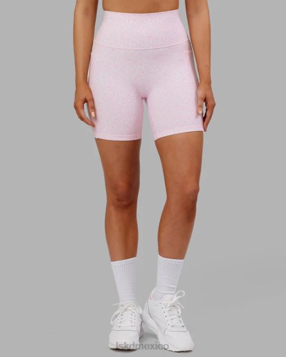 short midi fusion - blush leopardo mujer LSKD VP42D697 vestir