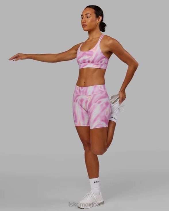 shorts ciclistas de longitud media rxd - estampado euforia-rosa mujer LSKD VP42D637 vestir