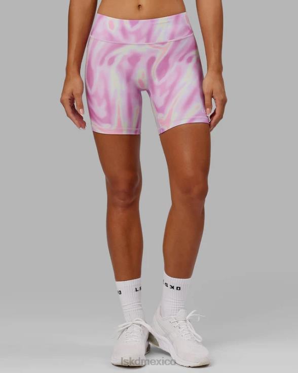 shorts ciclistas de longitud media rxd - estampado euforia-rosa mujer LSKD VP42D637 vestir