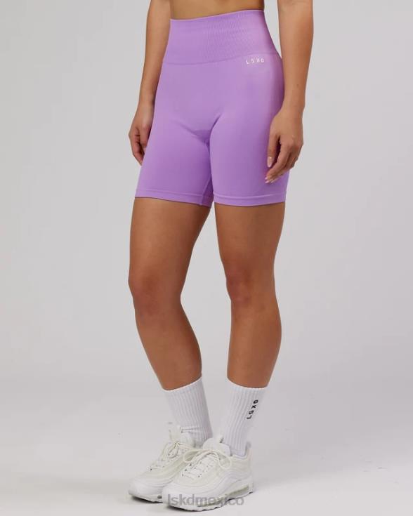 shorts ciclistas de longitud media sin costuras limitless - lila mujer LSKD VP42D690 vestir