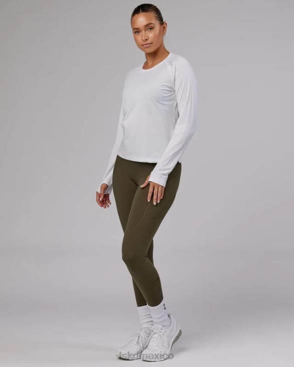 Camiseta Perform vaporflx ls - marga blanca mujer LSKD VP42D285 vestir