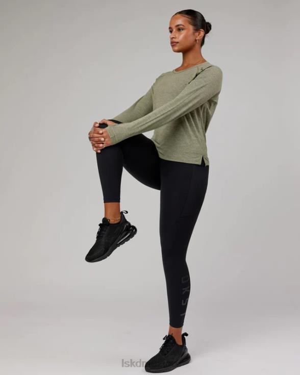 Camiseta Perform vaporflx ls - marga oliva mujer LSKD VP42D304 vestir