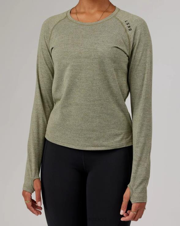 Camiseta Perform vaporflx ls - marga oliva mujer LSKD VP42D304 vestir