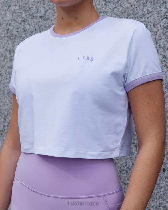 Camiseta con timbre Excel - blanco-lila pálido mujer LSKD VP42D236 vestir