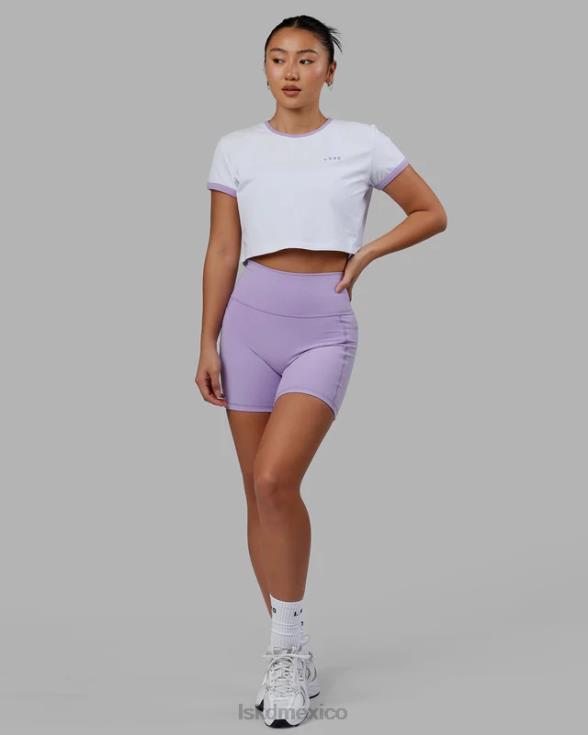 Camiseta con timbre Excel - blanco-lila pálido mujer LSKD VP42D236 vestir