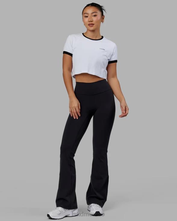 Camiseta con timbre Excel - blanco-negro mujer LSKD VP42D242 vestir