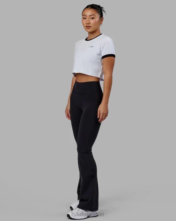 Camiseta con timbre Excel - blanco-negro mujer LSKD VP42D242 vestir