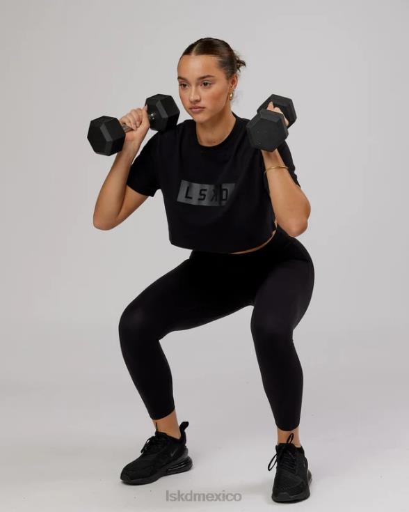 Camiseta corta rapid flxdry - negro mujer LSKD VP42D302 vestir