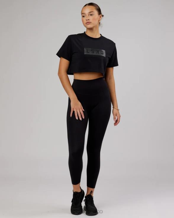 Camiseta corta rapid flxdry - negro mujer LSKD VP42D302 vestir