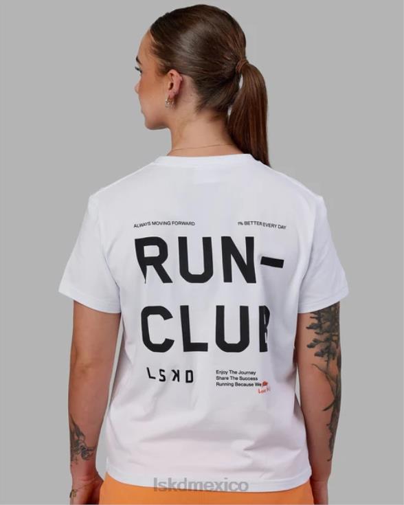 Camiseta love the run flxcotton - blanco-negro mujer LSKD VP42D279 vestir