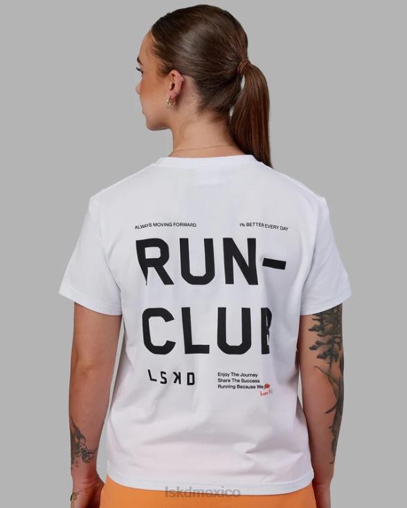 Camiseta love the run flxcotton - blanco-negro mujer LSKD VP42D279 vestir