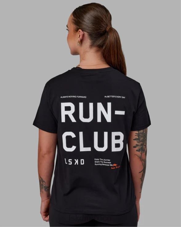 Camiseta love the run flxcotton - negro-blanco mujer LSKD VP42D287 vestir