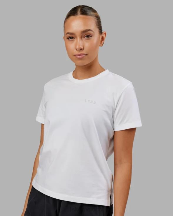 Camiseta pimaflx de lujo - blanco mujer LSKD VP42D290 vestir