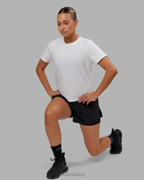 Camiseta pimaflx de lujo - blanco mujer LSKD VP42D290 vestir