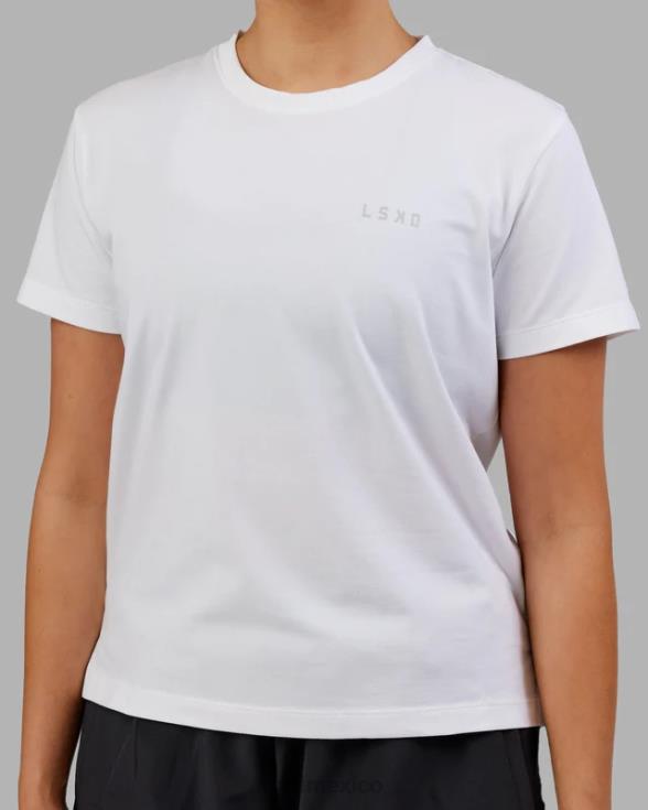 Camiseta pimaflx de lujo - blanco mujer LSKD VP42D290 vestir