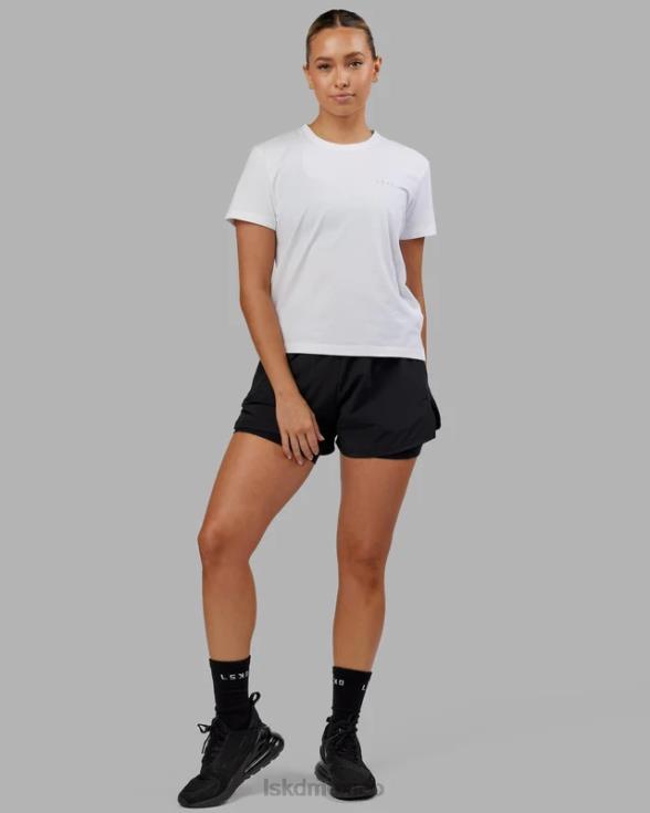 Camiseta pimaflx de lujo - blanco mujer LSKD VP42D290 vestir