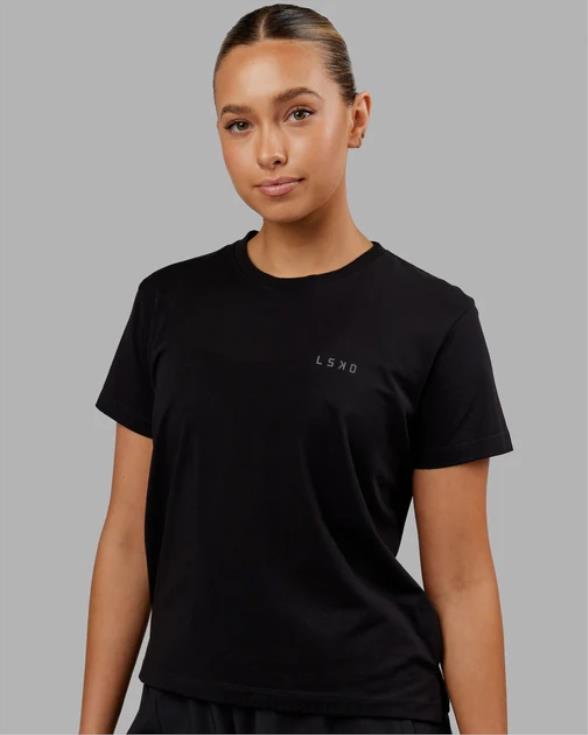 Camiseta pimaflx de lujo - negro mujer LSKD VP42D293 vestir