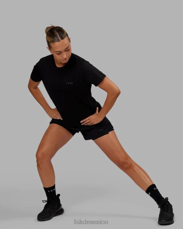 Camiseta pimaflx de lujo - negro mujer LSKD VP42D293 vestir