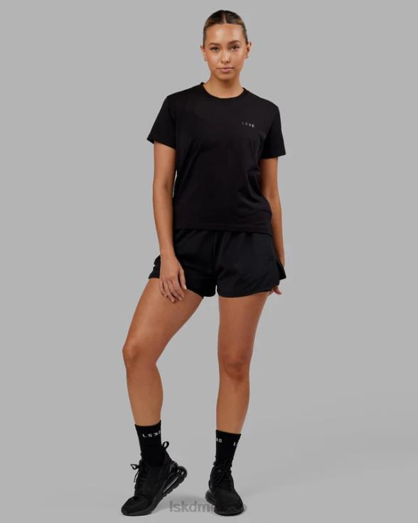 Camiseta pimaflx de lujo - negro mujer LSKD VP42D293 vestir