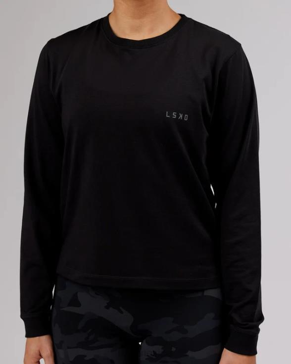 Camiseta pimaflx ls de lujo - negro mujer LSKD VP42D301 vestir