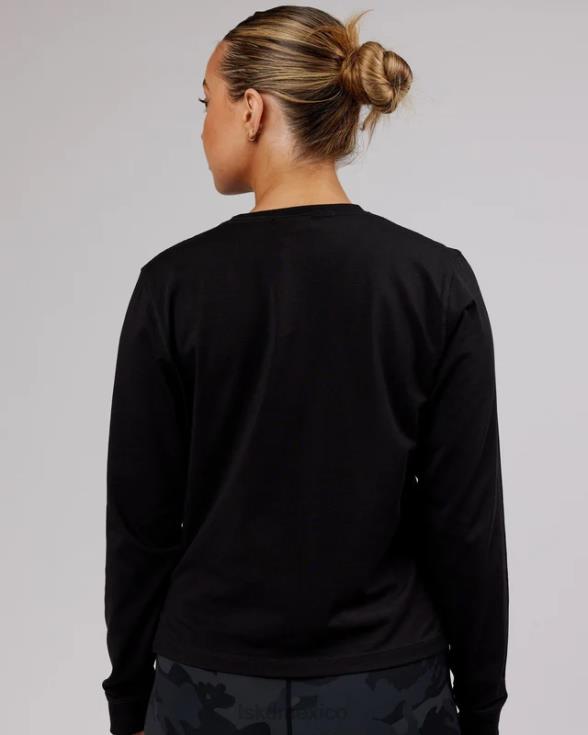Camiseta pimaflx ls de lujo - negro mujer LSKD VP42D301 vestir