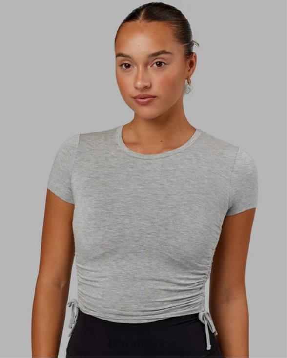 Camiseta recortada Kick On - Gris claro marga mujer LSKD VP42D284 vestir