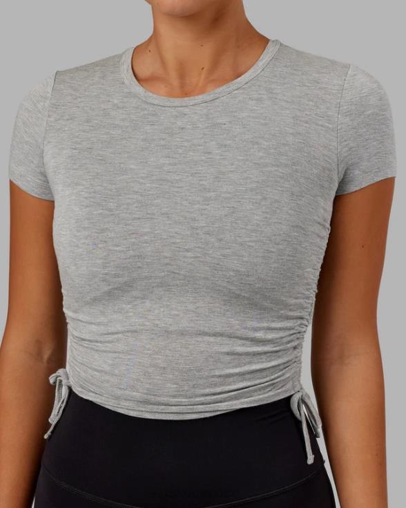Camiseta recortada Kick On - Gris claro marga mujer LSKD VP42D284 vestir