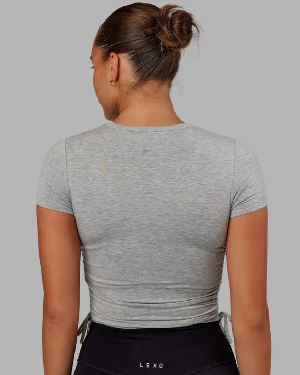 Camiseta recortada Kick On - Gris claro marga mujer LSKD VP42D284 vestir