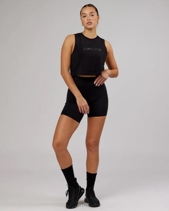 Camiseta sin mangas corta speedway flxcotton - negro mujer LSKD VP42D165 vestir